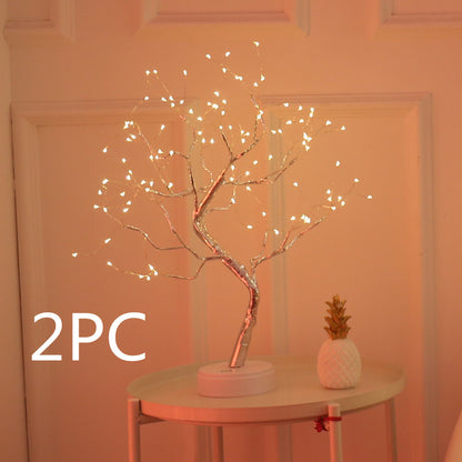 Christmas Decoration Night Light LED Pearl Tree Light Starry Touch Light