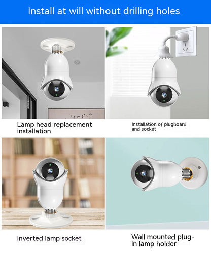 Dual Band Outdoor Night Vision High-definition Light Bulb Monitoring Wireless