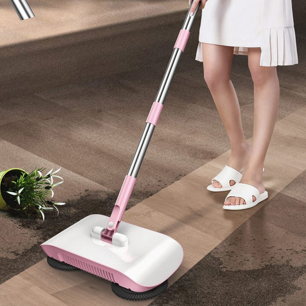 Hand Push Sweeper Household Broom Dustpan Mop Floor All-in-one Machine Gift Mop Sweeper