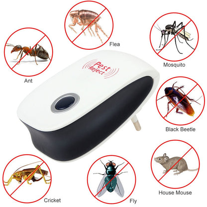 Electronic Ultrasonic Healthy Rechargeble Anti Mosquito Insect Pest Reject Mouse Repellent Repeller Practical Home EUUS Plug