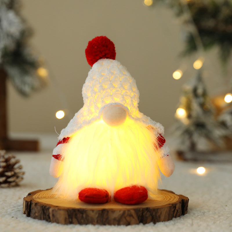 New Christmas Faceless Doll With Lights