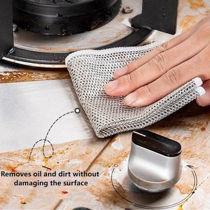 Multifunctional Non-Scratch Wire Dishcloth Kitchen Cleaning Set