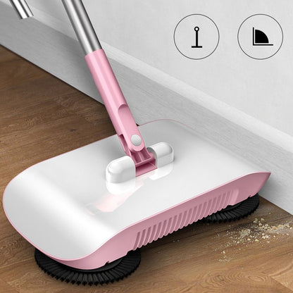 Hand Push Sweeper Household Broom Dustpan Mop Floor All-in-one Machine Gift Mop Sweeper
