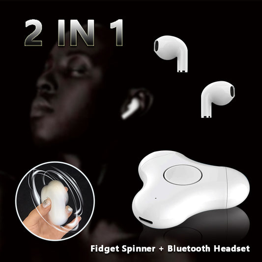 New Multi-Function Headset Fidget Spinner Bluetooth Fingertip Gyro In Ear Bluetooth Headset