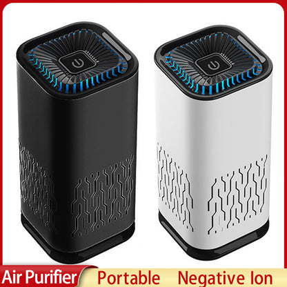 Car Air Purifier Portable Negative Ion Generator Remove Formaldehyde Dust Smoke Air Freshen Washer For Home Car