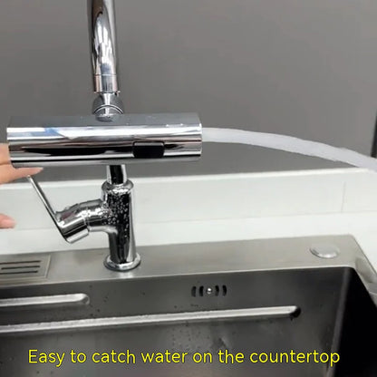 Kitchen Faucet Waterfall Outlet Splash Proof Universal Rotating Bubbler Multifunctional Water Nozzle Extension Kitchen Gadgets