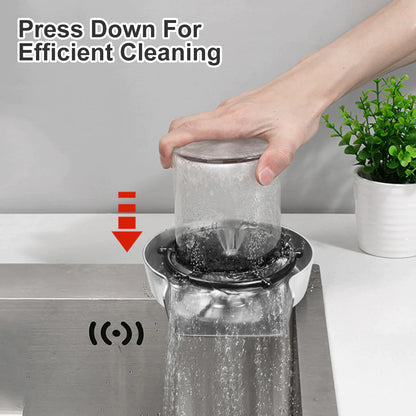 High Pressure Faucet Glass Rinser for Kitchen Sink Automatic Glass Cup Washer Beer Coffee Milk Tea Cup Cleaner Bar Accessories